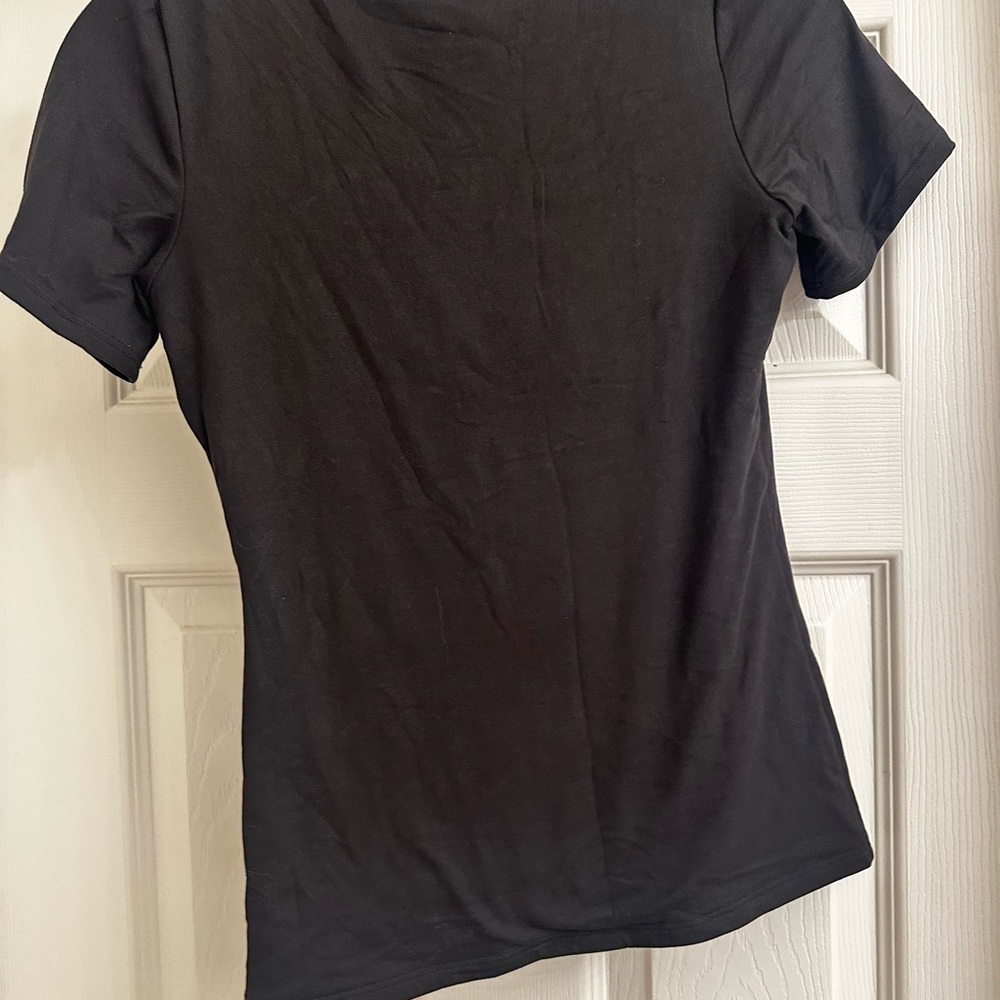 Naked Wardrobe Jet Black Short Sleeve Tee